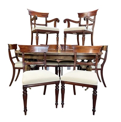 Lot 516 - VICTORIAN 19TH CENTURY REVIVAL MAHOGANY DINING ROOM SUITE