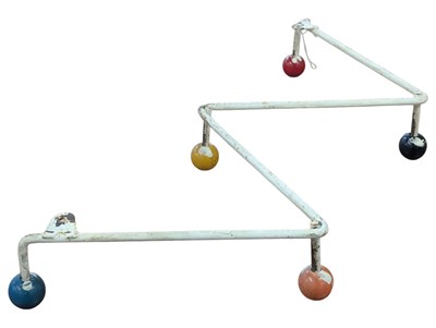 Lot 567 - MID 20TH CENTURY RETRO WIREWORK SPUTNIK ATOMIC WALL COAT RACK