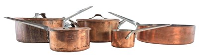 Lot 21 - GEORGE JENSEN HENNING KOPPEL (DANISH 1918-1981) - COPPER PANS