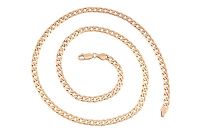 Lot 366 - HALLMARKED 9CT GOLD CURB LINK CHAIN NECKLACE