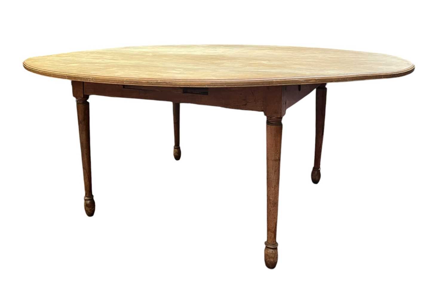 Lot 321 - LARGE 19TH CENTURY FRUITWOOD CIRCULAR DINING TABLE