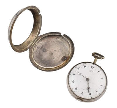 Lot 50 - GEORGE PRIOR LONDON HALLMARKED SILVER OPEN FACE POCKET WATCH 1802