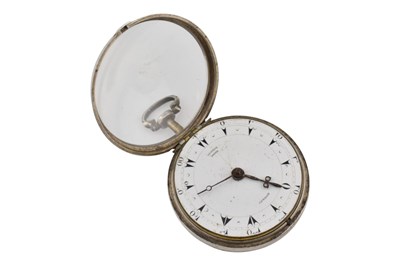 Lot 50 - GEORGE PRIOR LONDON HALLMARKED SILVER OPEN FACE POCKET WATCH 1802