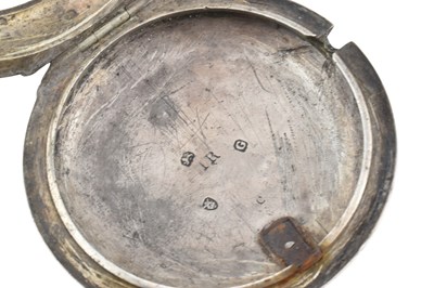 Lot 50 - GEORGE PRIOR LONDON HALLMARKED SILVER OPEN FACE POCKET WATCH 1802