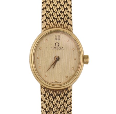 Lot 137 - 9CT GOLD OMEGA WRISTWATCH