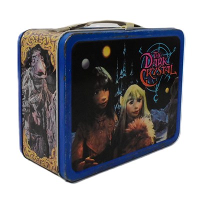 Lot 43 - THE DARK CRYSTAL - VINTAGE 1980S TIN LUNCHBOX WITH JIM HENSON CHARACTERS