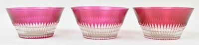 Lot 32 - ART NOUVEAU SILVER PLATE & CRANBERRY GLASS CENTREPIECE EPERGNE