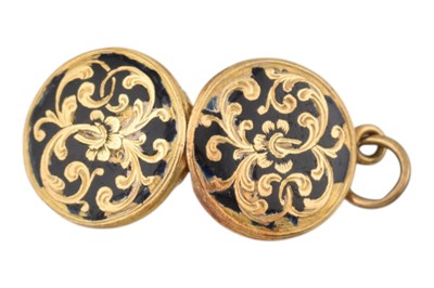 Lot 30 - 1839 VICTORIAN GOLD MOURNING LOCKET PENDANT