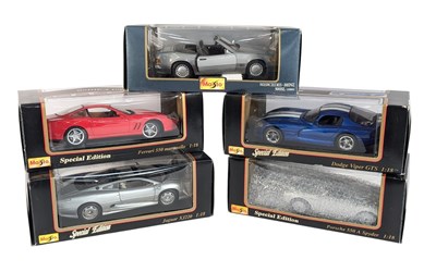 Lot 95 - DIECAST - x5 BOXED MAISTO SPECIAL EDITION 1/18 SCALE MODEL CARS