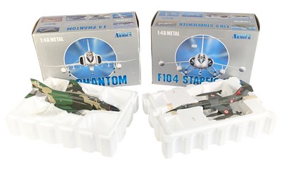 Lot 50 - DIECAST - x2 COLLECTION ARMOUR 1/48 SCALE MODEL AEROPLANES
