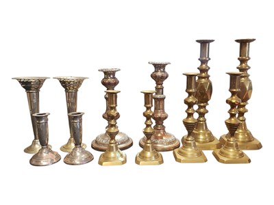 Lot 329 - COLLECTION OF 19TH CENTURY & LATER CANDLESTICKS