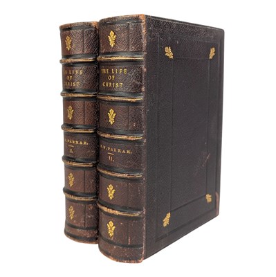Lot 185 - FARRAR, FREDERIC W. - c1874 THE LIFE OF CHRIST, LEATHER BINDING, IN TWO VOLUMES
