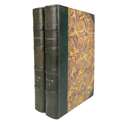 Lot 110 - TASSO, TORQUATO - 1824 LA GERUDALEMMA LIBERATA POEMA, 2VOLS