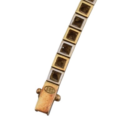 Lot 372 - 14CT GOLD & GEM SET NECKLACE