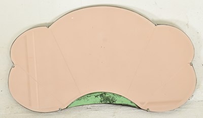 Lot 321 - ART DECO 1930S FAN SHAPED WALL HANGING MIRROR
