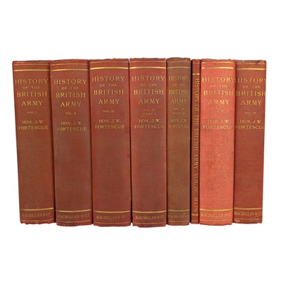 Lot 169 - FORTESCUE, HON. J. W. - 1910 A HISTORY OF THE BRITISH ARMY, 8VOLS