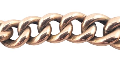Lot 98 - 9CT GOLD CHAIN LINK HEART PADLOCK BRACELET