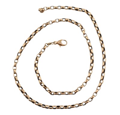 Lot 264 - HALLMARKED 9CT GOLD CHAIN LINK NECKLACE