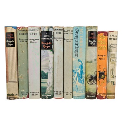 Lot 31 - HEYER, GEORGETTE - 1954-75 TEN FIRST EDITION NOVELS, WITH DUST WRAPPERS