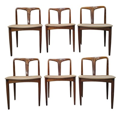 Lot 200 - JOHANNES ANDERSEN FOR ULDUM MOBELFABRIK - SET OF SIX JULIANE DINING CHAIRS