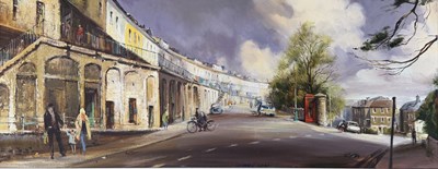 Lot 381 - KENNETH WEBB (B. 1927) - GEORGIAN BRISTOL - OIL ON CANVAS