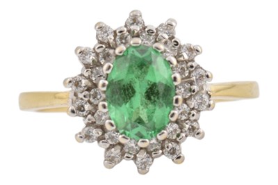 Lot 154 - HALLMARKED 14CT GOLD & CZ RING