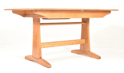 Lot 116 - ERCOL - WINDSOR RANGE - BEECH & ELM EXTENDING DINING TABLE