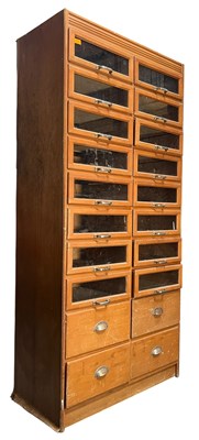 Lot 150 - MID CENTURY THIRTY-DRAWER HABERDASHERY CABINET