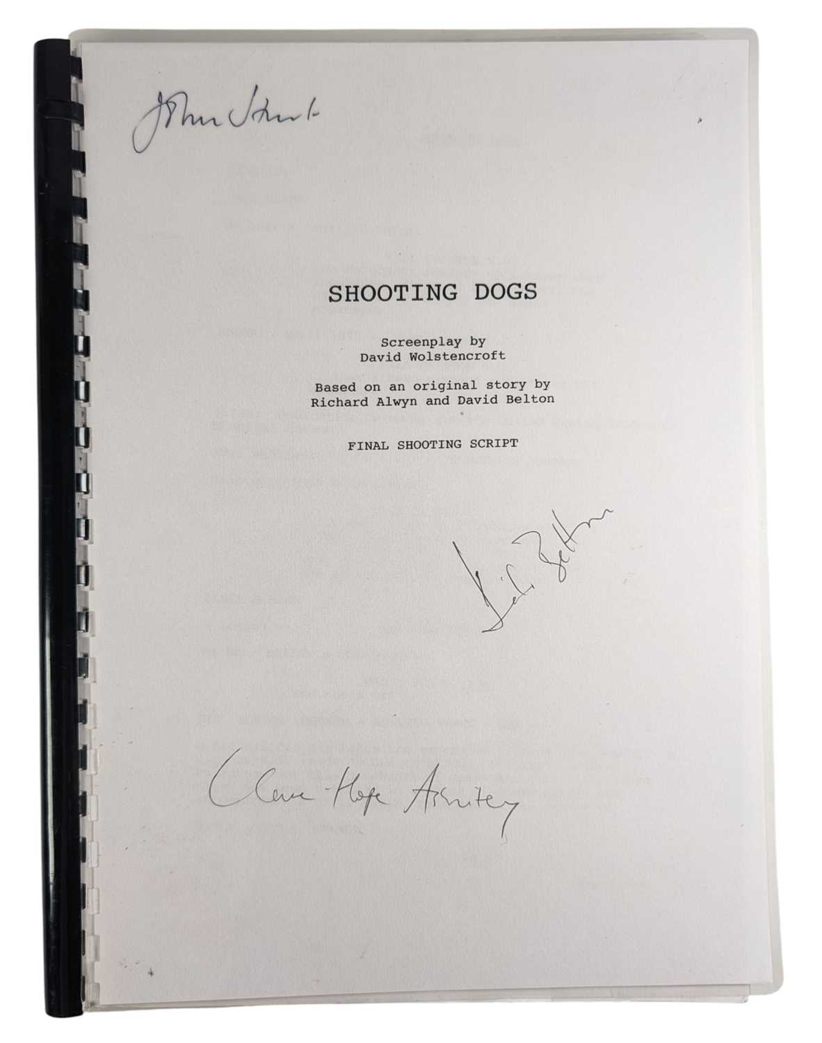 Lot 32 - SHOOTING DOGS (2005) - SIGNED SCREENPLAY - JOHN HURT ETC