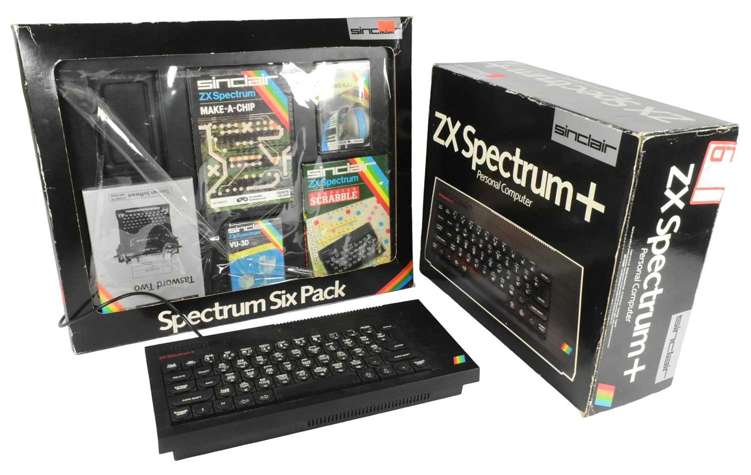Lot 512 - RETRO GAMING - VINTAGE SINCLAIR ZX SPECTRUM+ SIX PACK SOFTWARE BUNDLE