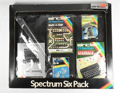 Lot 512 - RETRO GAMING - VINTAGE SINCLAIR ZX SPECTRUM+ SIX PACK SOFTWARE BUNDLE