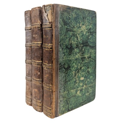 Lot 147 - ROUSSEAU, J. J. - 1808 ÉMILE OU DE L'ÉDUCATION, ÉDITION STÉRÉOTYPE, 3 VOLS