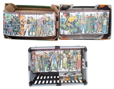 Lot 594 - COMICS - COMPLETE x90 VOLUME JUDGE DREDD 'THE MEGA COLLECTION' SET