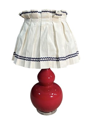 Lot 453 - OKA - HIGH-END DESIGNER DOUBLE GOURD TABLE LAMP