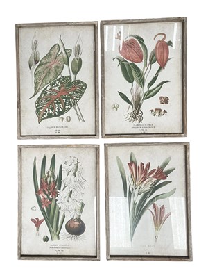 Lot 471 - SELECTION OF FOUR MODERN INTERIOR DESIGNERS' BOTANICAL WALL ART PRINTS