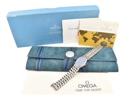 Lot 29 - OMEGA DE VILLE 925 SILVER WRISTWATCH