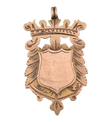 Lot 119 - HALLMARKED 9CT GOLD MEDAL FOB