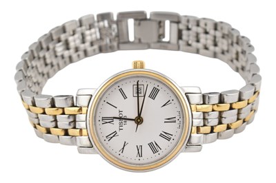 Lot 267 - TISSOT BICOLOUR WRISTWATCH T825/925