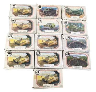 Lot 66 - MODEL KITS - x13 BOXED JB MODELS MILITARY MODEL KITS