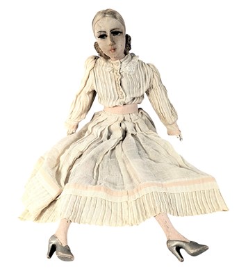 Lot 82 - DOLLS - A VINTAGE 20TH CENTURY FRENCH BOUDIOR DOLL