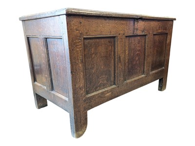 Lot 957 - 17TH CENTURY OAK COFFER CHEST