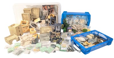 Lot 561 - WARGAMING MINIATURES - LARGE COLLECTION OF SCENE BUILDING ITEMS