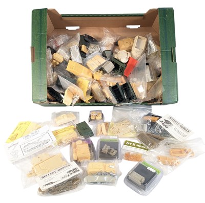 Lot 68 - MODEL MAKING - COLLECTION OF UNPAINTED MILITARY VEHICLE MODELS