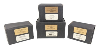 Lot 76 - MODEL MAKING - x4 BOXED B. W. MODELS METAL MILITARY VEHICLE KITS