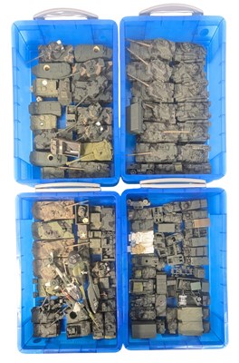 Lot 78 - MODEL KITS - SCRATCH BUILT ARMY VEHICLES & TANK PLASTIC MODELS