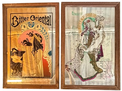Lot 424 - ADVERTISING INTEREST - TWO MID CENTURY ADVERTISING MIRRORS