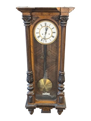 Lot 793 - 19TH CENTURY VIENNA WALL CLOCK