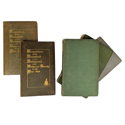 Lot 121 - 1897-1906 COLLECTION OF HAMPSTEAD & ANTIQUARIAN SOCIETY ANNUALS