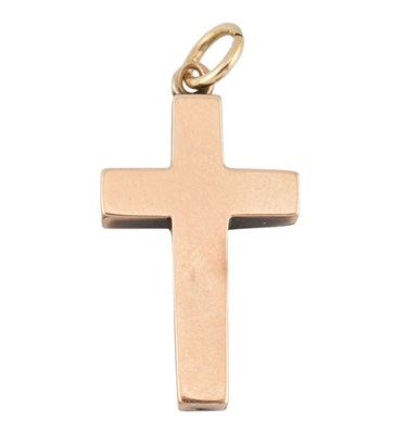 Lot 78 - LATE VICTORIAN HALLMARKED 9CT GOLD CROSS PENDANT