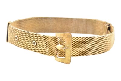 Lot 202 - EARLY 20TH CENTURY ART DECO GOLD MESH BRACELET